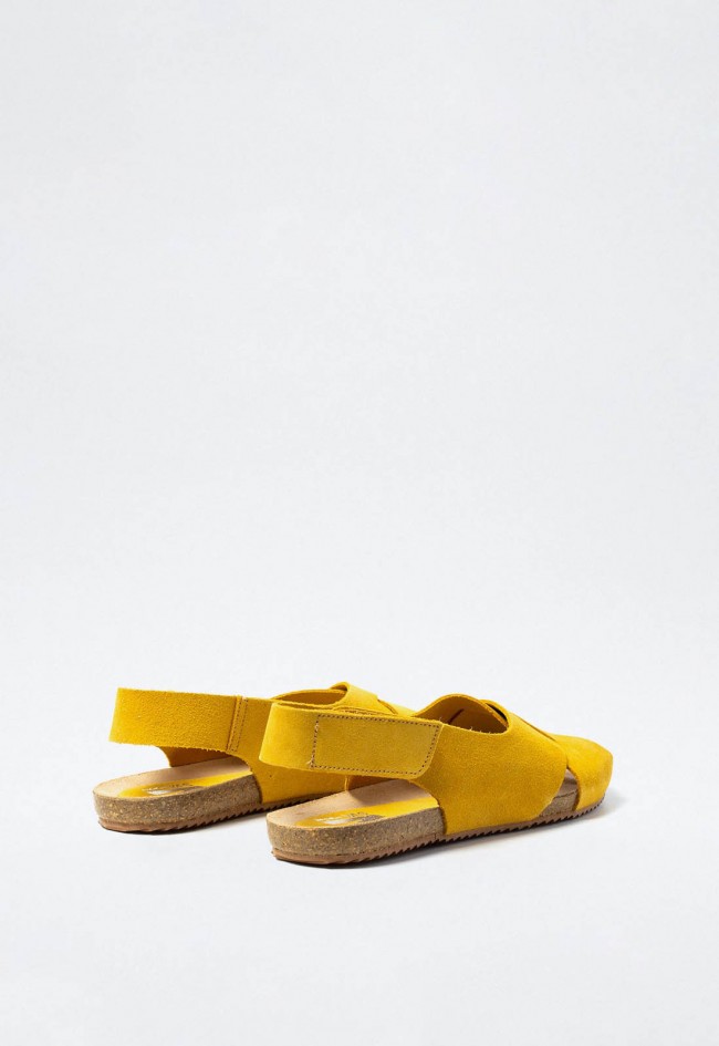 Sandalia de Mujer Mostaza GENOVA 075 | en zapatosvas.com