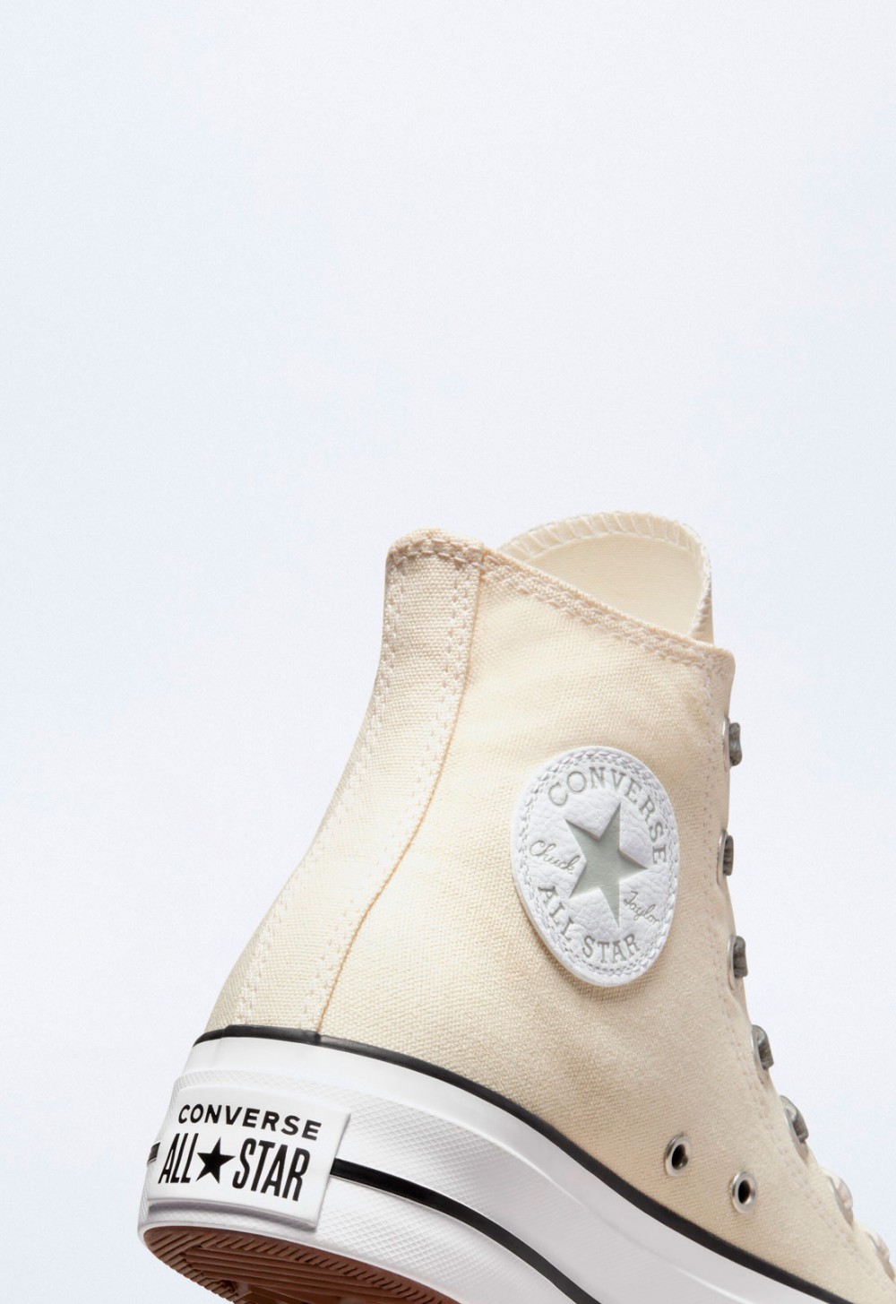 Deportivo mujer beige Converse chuck taylor star lift ombre