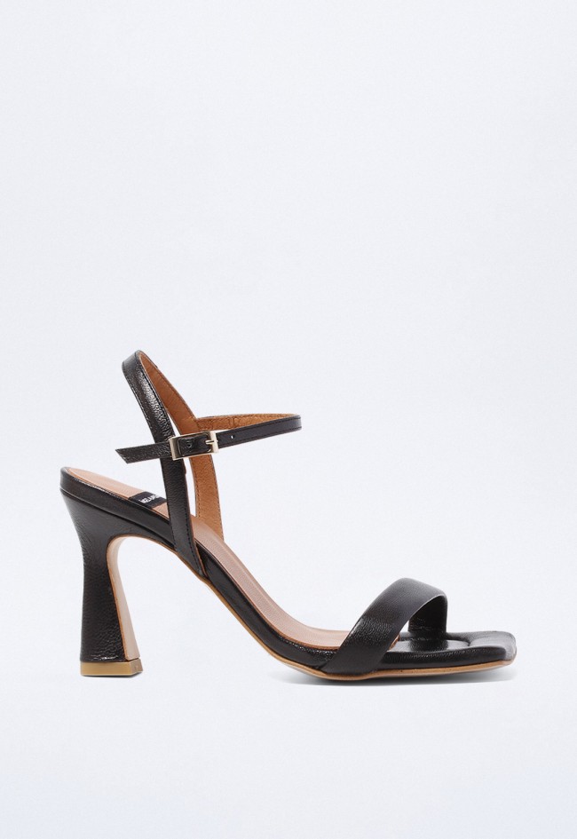 Sandalias LAutre Chose de Ante de color Negro Mujer Zapatos de Tacones de Sandalias de tacón 
