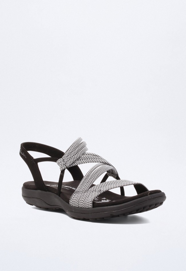 Sandalia de mujer negro Skechers 41180