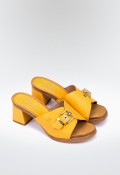 Sandalia de tacón Zahara 004 amarillo