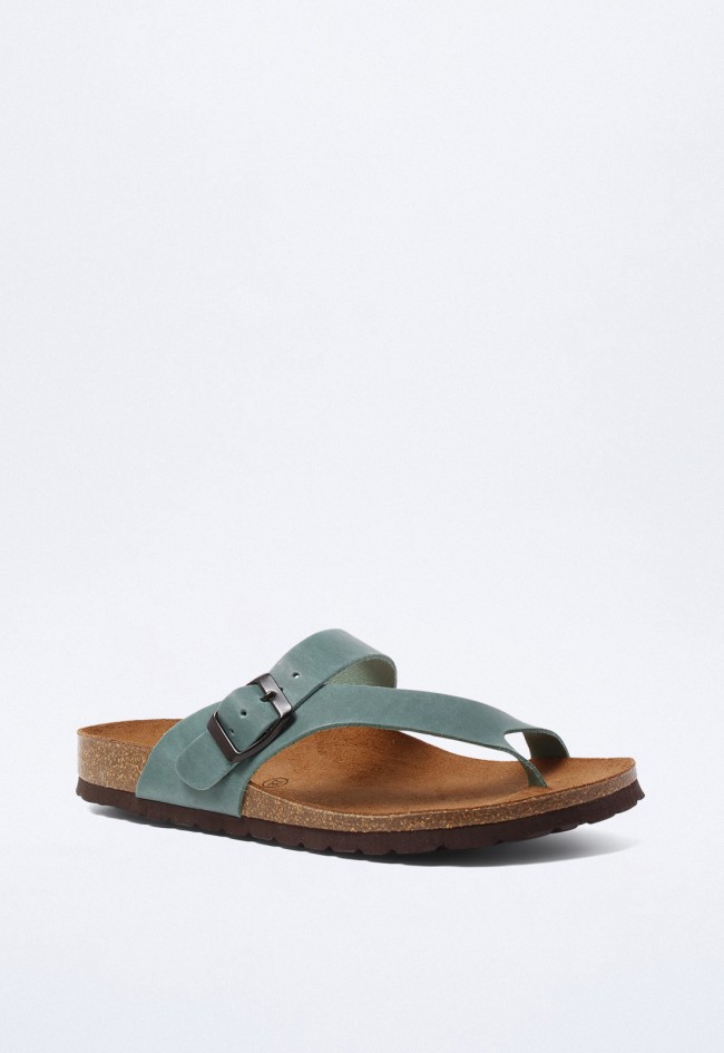 Sandalia bio piel de mujer jeans VAS 7119
