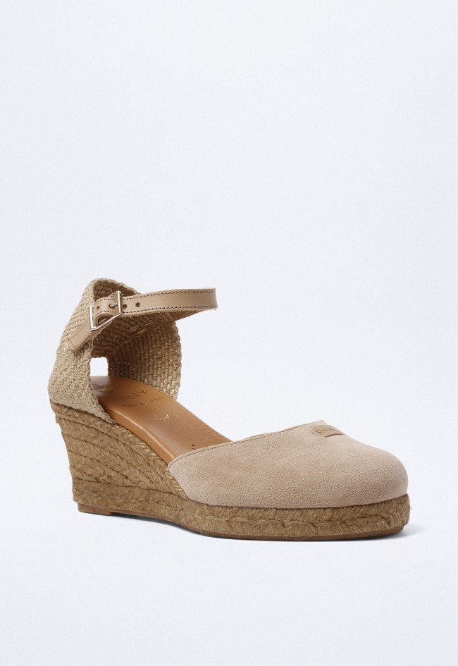 Alpargata de mujer taupe Shiny 4004