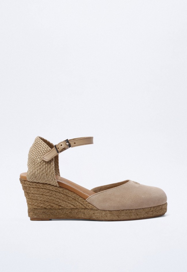 Alpargata de mujer taupe Shiny 4004
