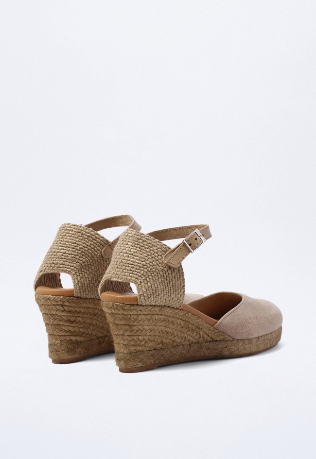 Alpargata de mujer taupe Shiny 4004