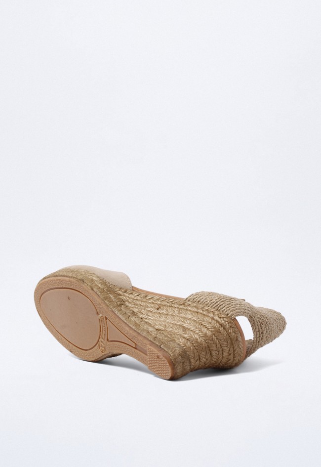 Alpargata de mujer taupe Shiny 4004