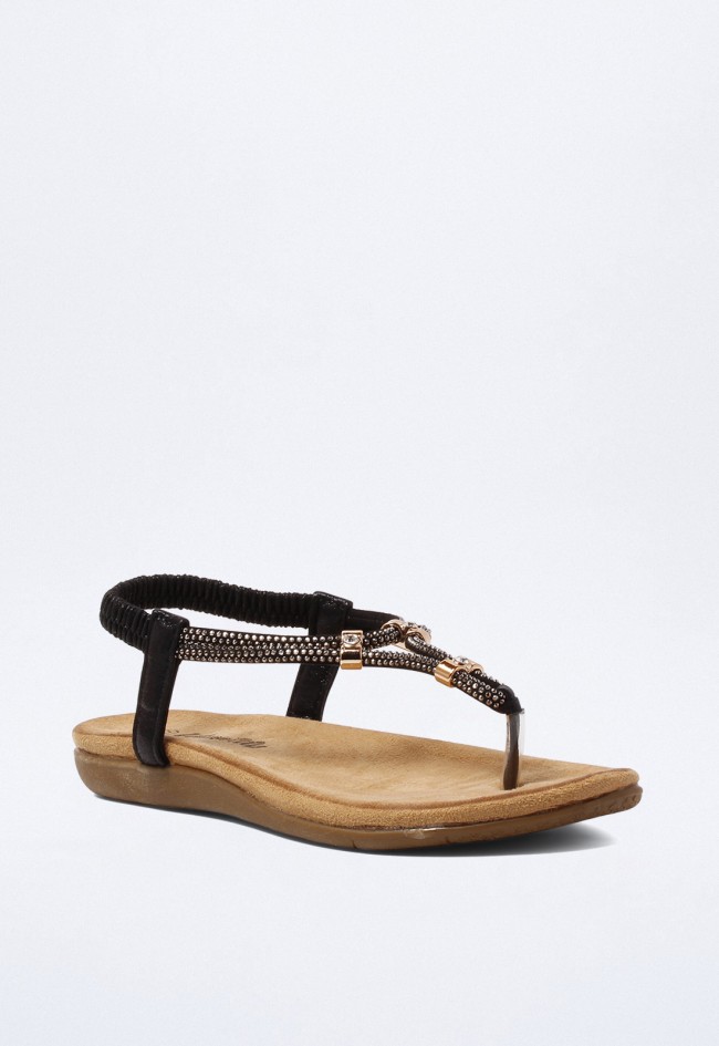 Sandalia de mujer negro Why Pink? 60-416
