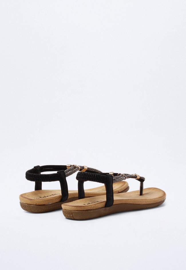 Sandalia de mujer negro Why Pink? 60-416
