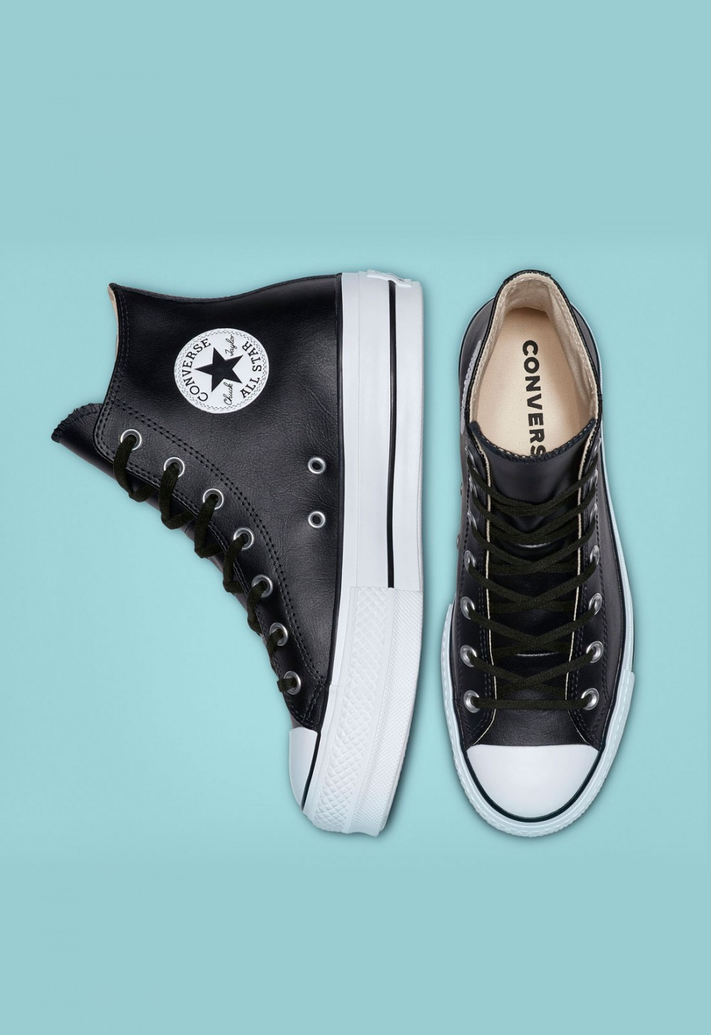 Deportivo de mujer negro Converse chuck taylor all leather