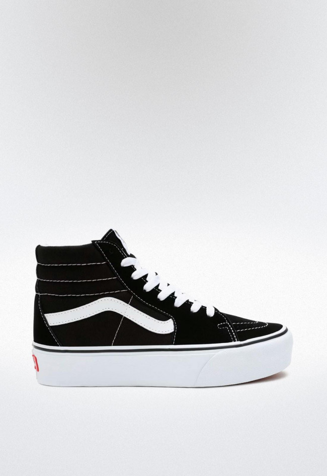 Deportivo de mujer negro VANS ua sk8-hi platform 2.0 black/true white