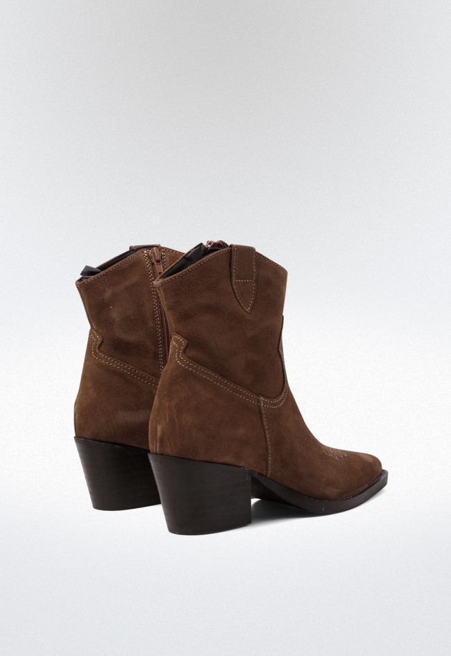 Botín cowboy de mujer cuero Glo 6540