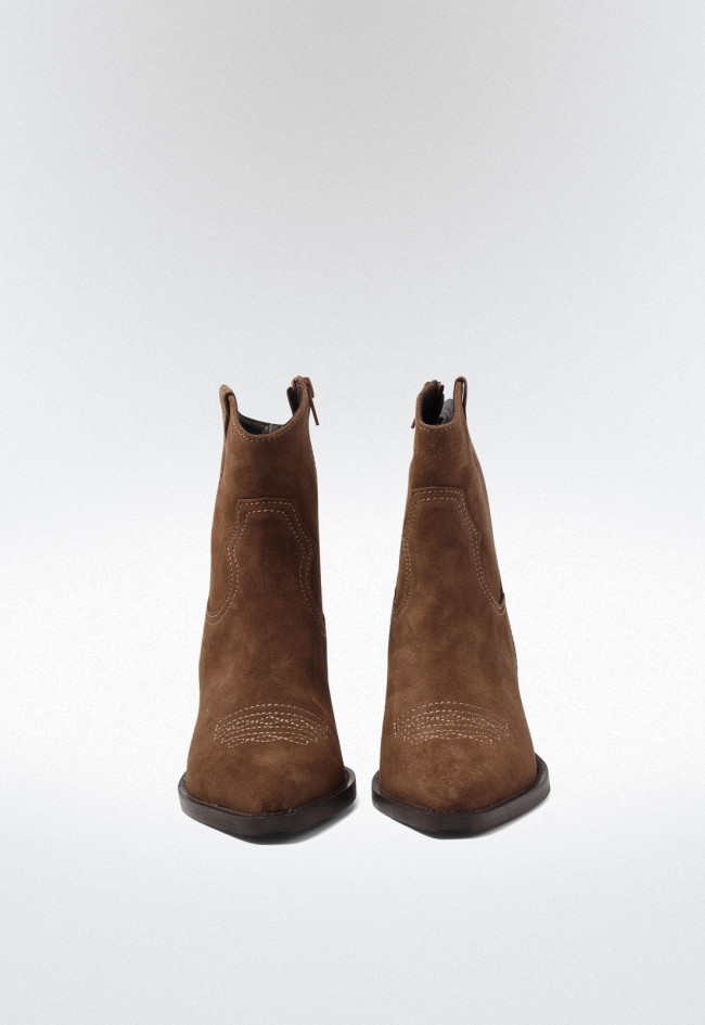 Botín cowboy de mujer cuero Glo 6540