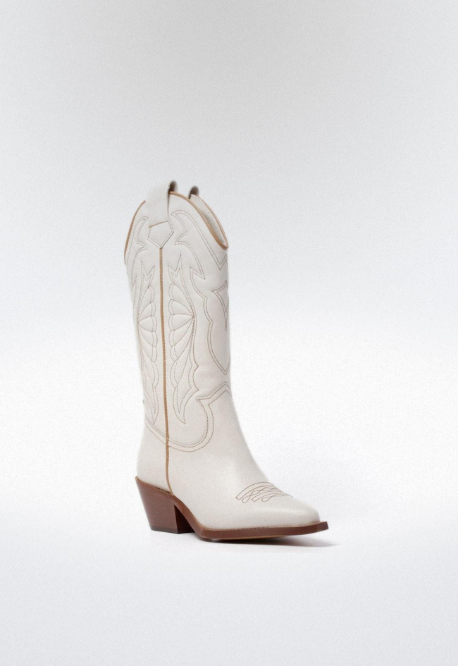 Bota de piel cowboy de mujer hielo Glo arizona
