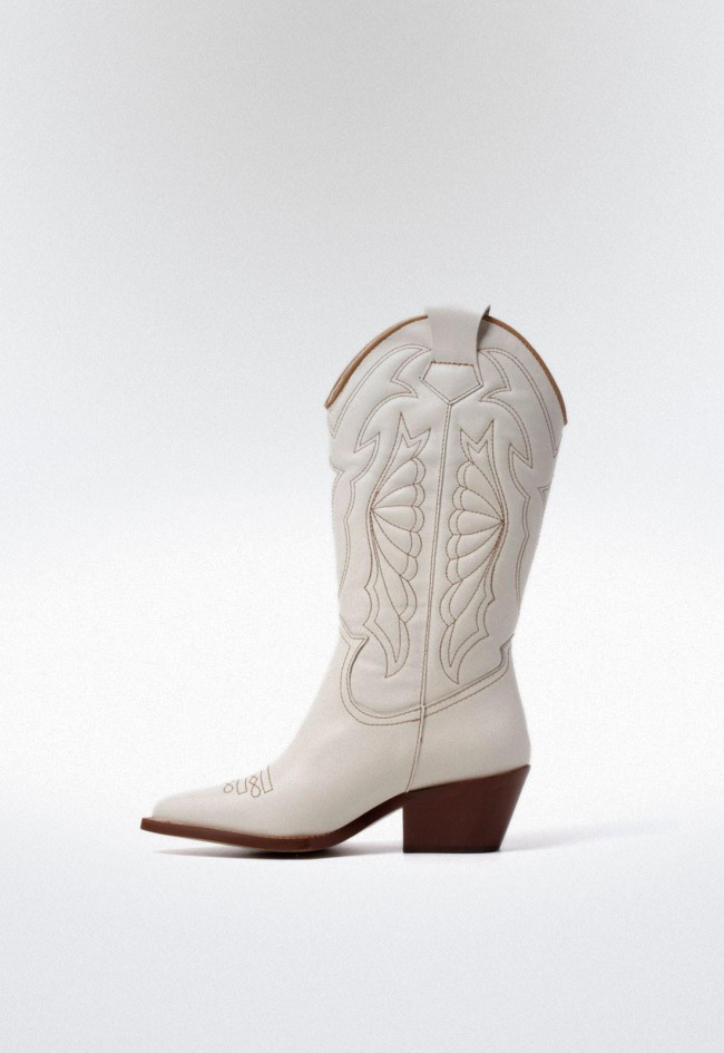 Bota de piel cowboy de mujer hielo Glo arizona