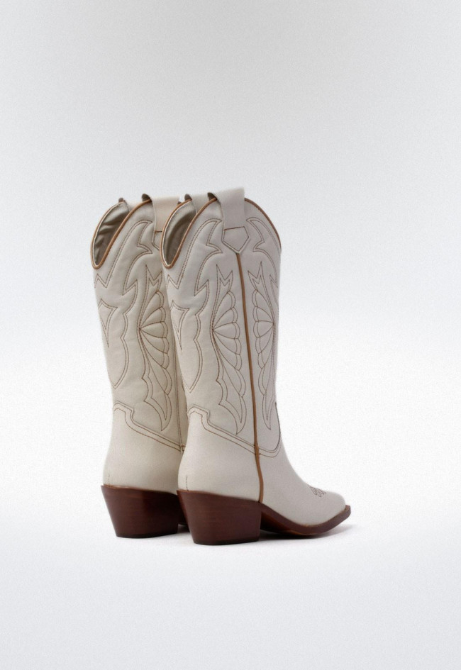 Bota de piel cowboy de mujer hielo Glo arizona