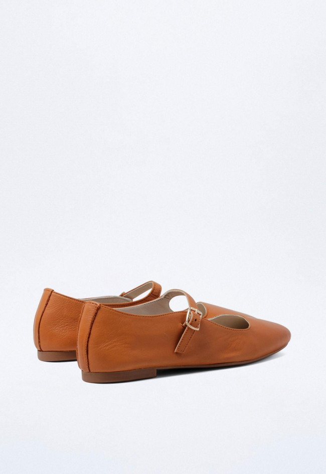 Zapato de piel de mujer cuero Top 3 23345