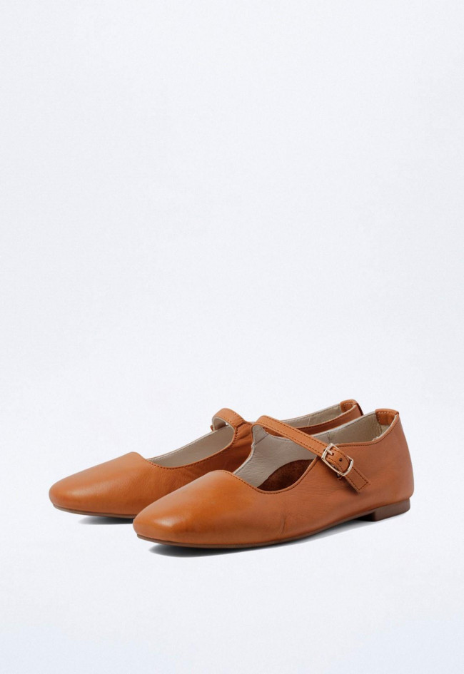 Zapato de piel de mujer cuero Top 3 23345