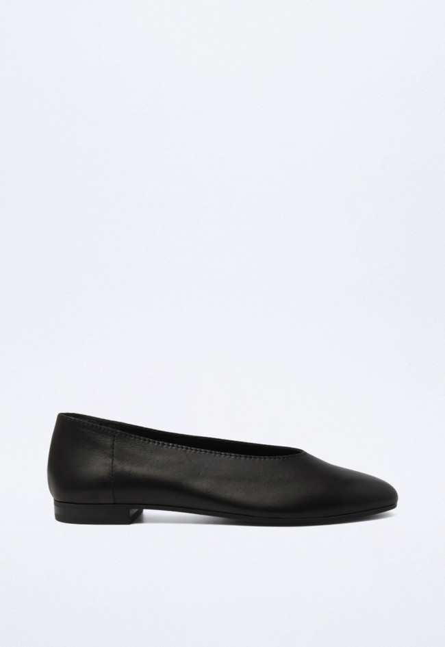 Zapato bailarina de mujer negro VAS 7602