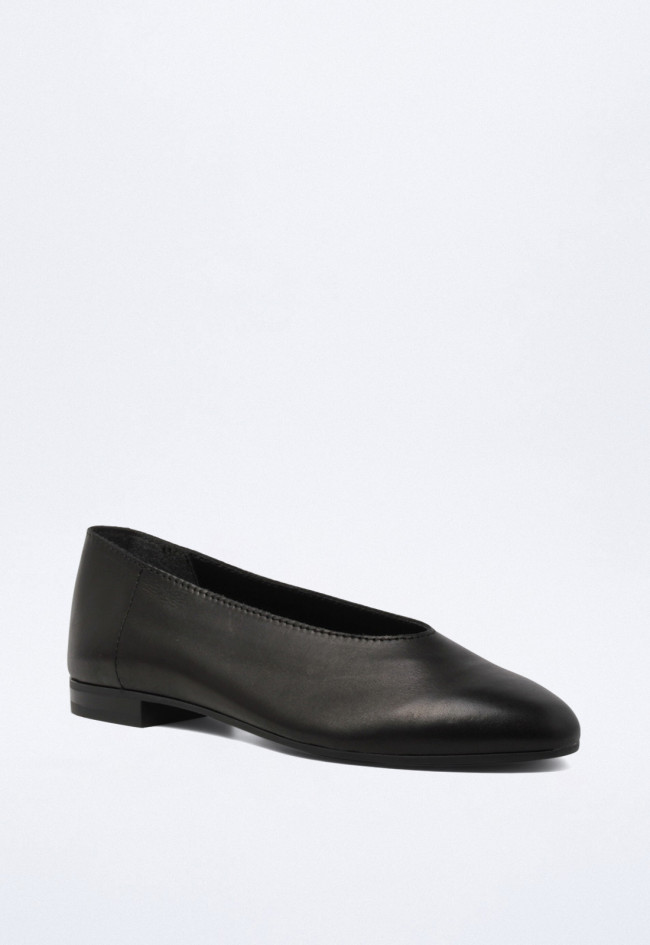 Zapato bailarina de mujer negro VAS 7602