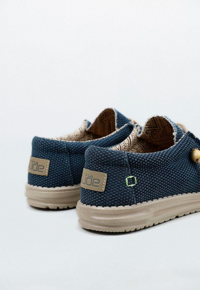 Zapatos náuticos de hombre marino Dude wally braided