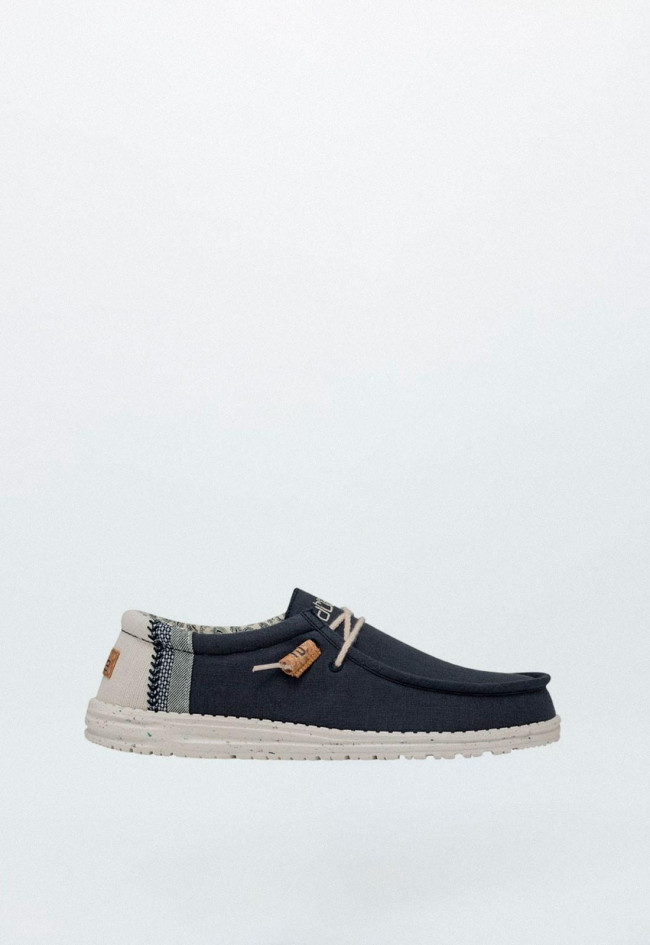 Zapatillas de hombre marino Dude wally linen natural