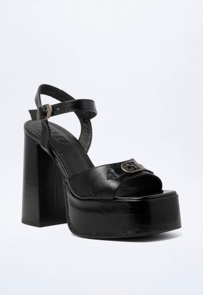 Sandalia de mujer negro GLO 9114