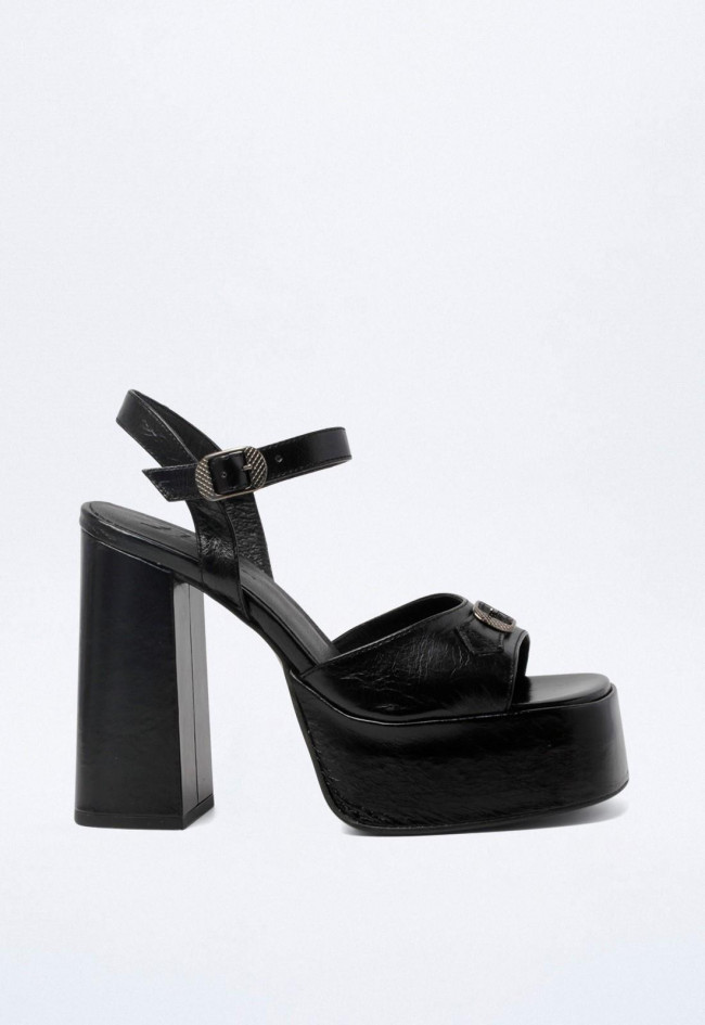 Sandalia de mujer negro GLO 9114