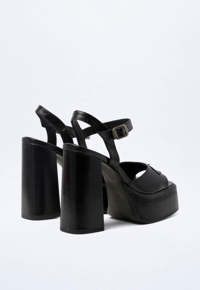 Sandalia de mujer negro GLO 9114