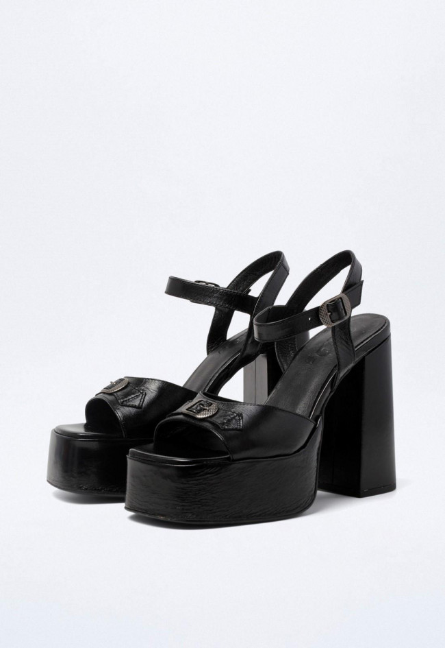 Sandalia de mujer negro GLO 9114