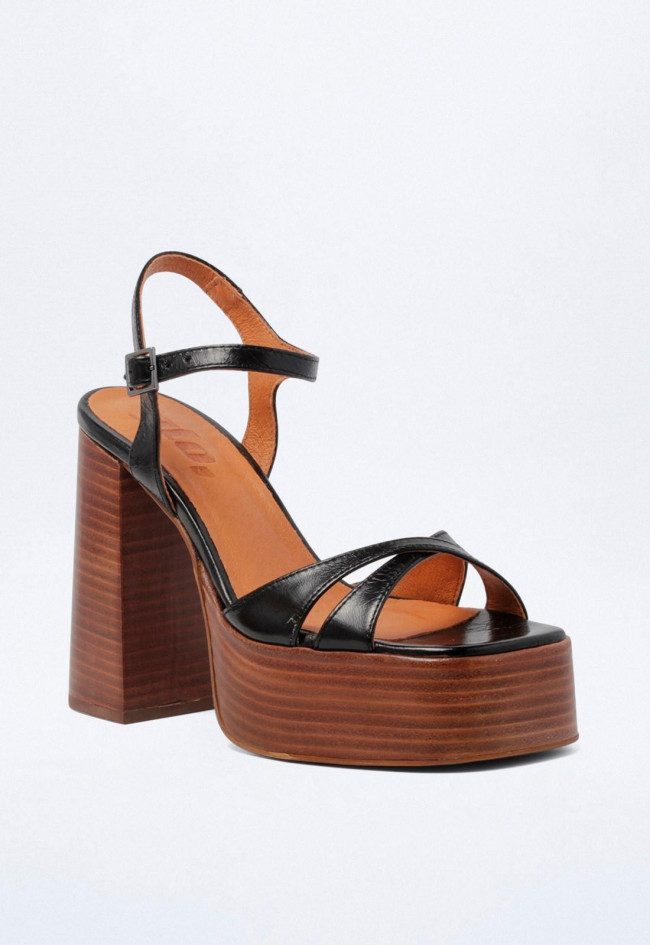 Sandalia de mujer negro GLO 9304