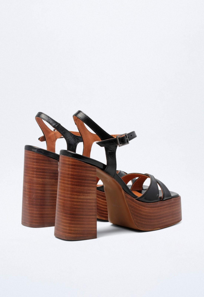 Sandalia de mujer negro GLO 9304