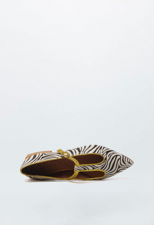 Zapato de mujer cebra Glo betty