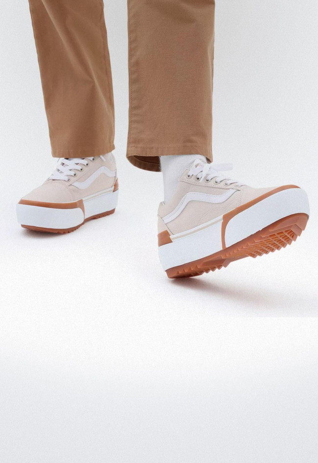 Deportivo de mujer hielo VANS old skool stacked