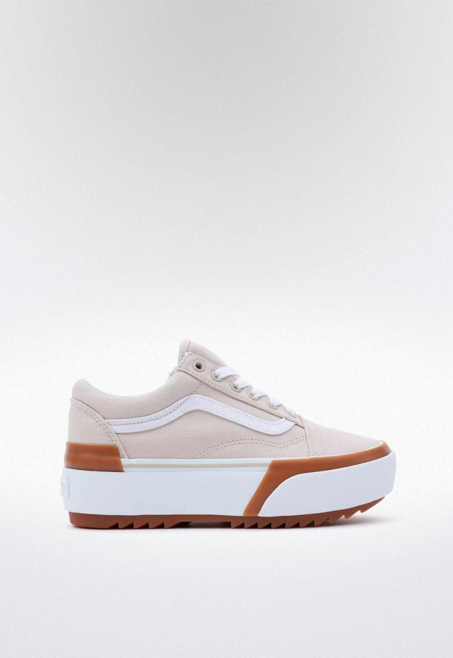 Deportivo de mujer hielo VANS old skool stacked
