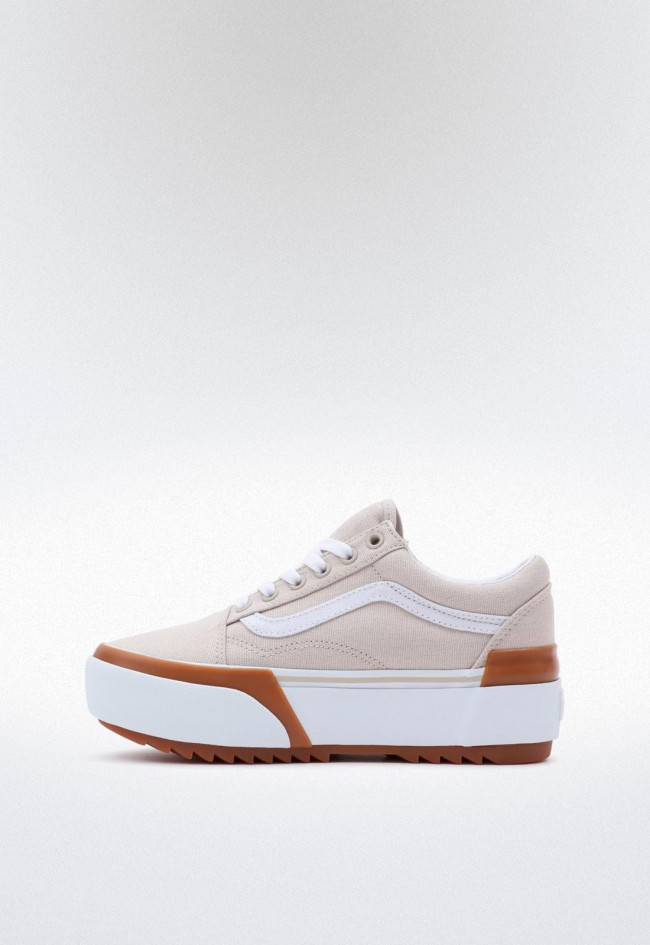 Deportivo de mujer hielo VANS old skool stacked