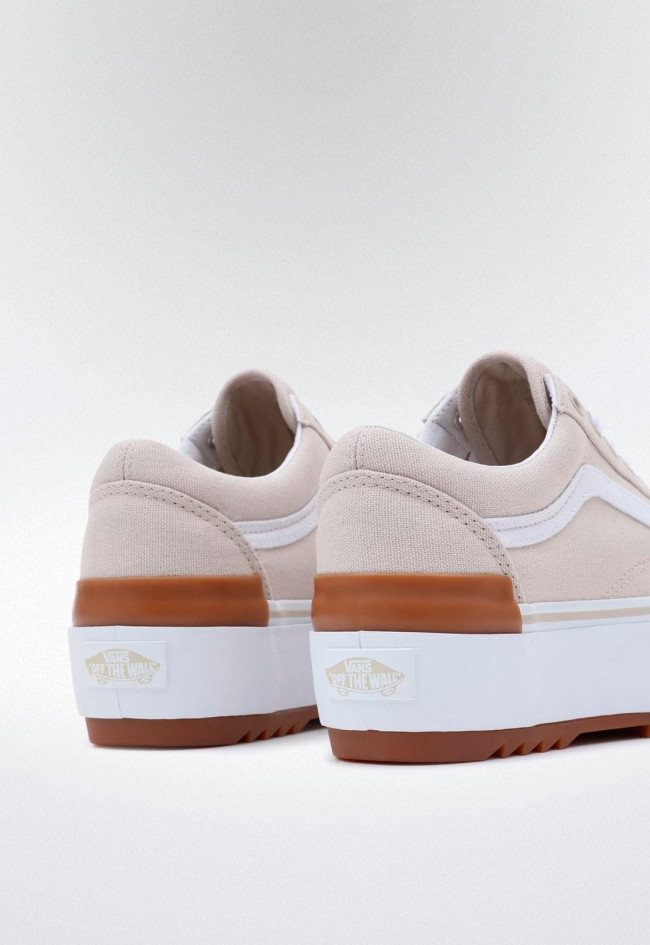 Deportivo de mujer hielo VANS old skool stacked