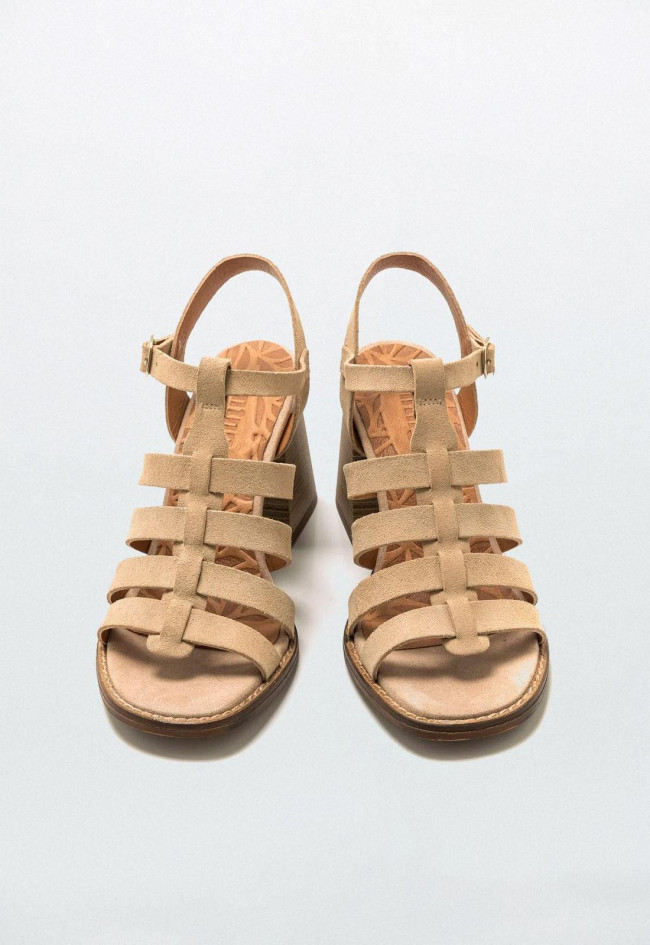 Sandalia de mujer arena Mustang 50550
