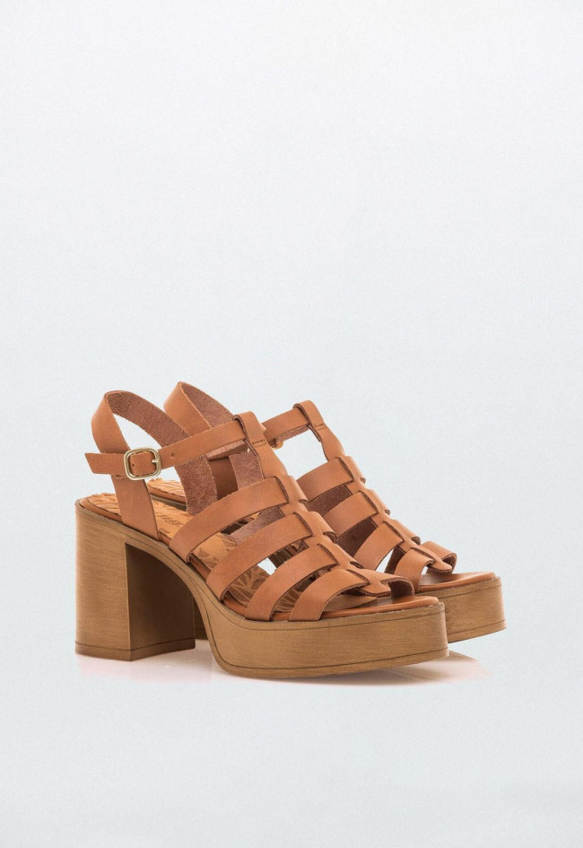 Sandalia de mujer cuero Mustang 50564