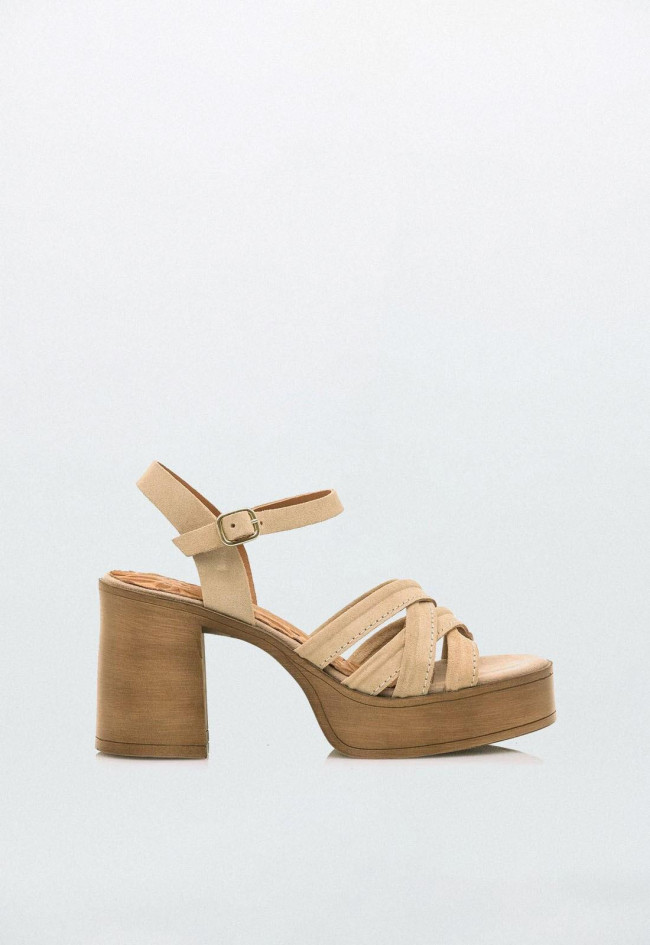 Sandalia de mujer arena Mustang 50566