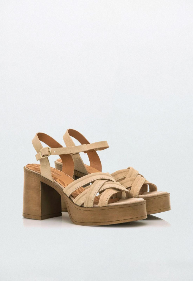 Sandalia de mujer arena Mustang 50566