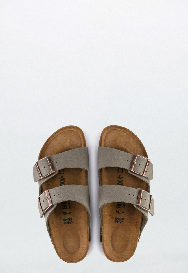 Sandalia de mujer gris Birkenstock arizona bfbc