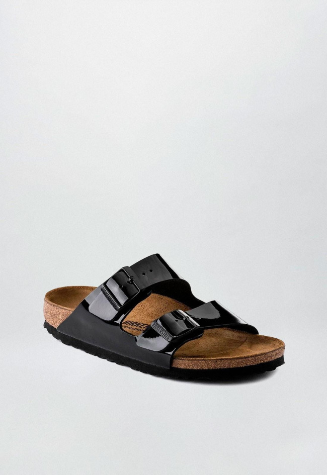 Sandalia de mujer negro Birkenstock arizona bf patent