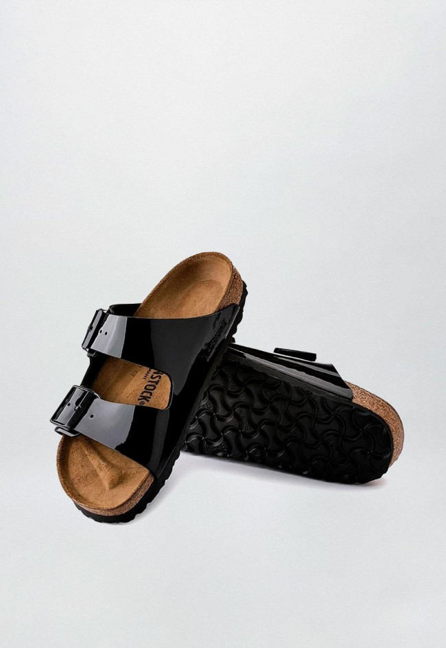 Sandalia de mujer negro Birkenstock arizona bf patent