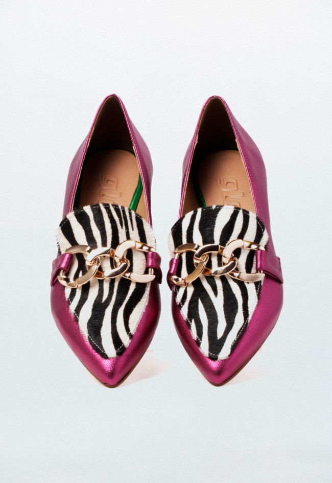 Zapato de mujer fucsia Glo mickey