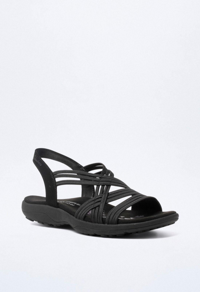 Sandalia de mujer negro Skechers reggae slim - simply stretch