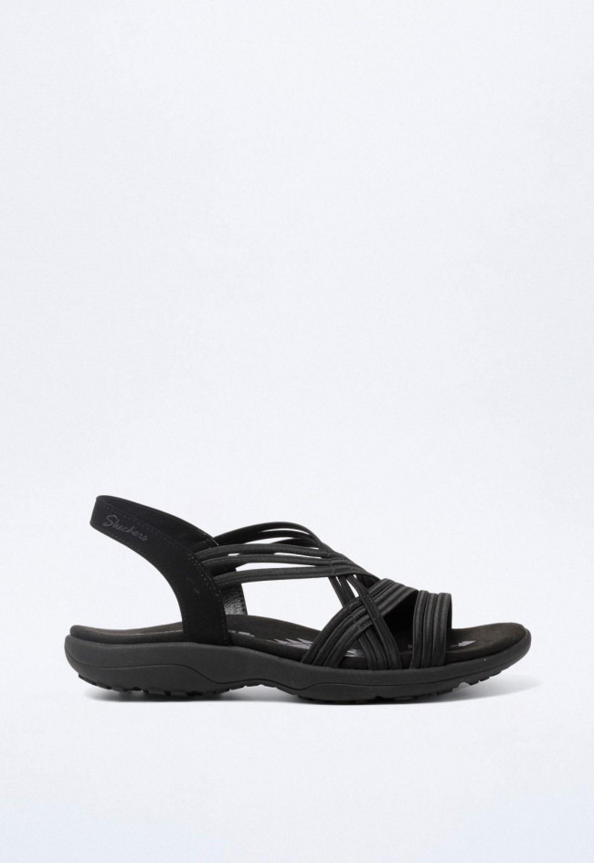 Sandalia de mujer negro Skechers reggae slim - simply stretch