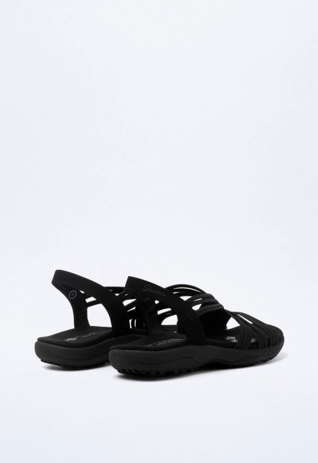 Sandalia de mujer negro Skechers reggae slim - simply stretch