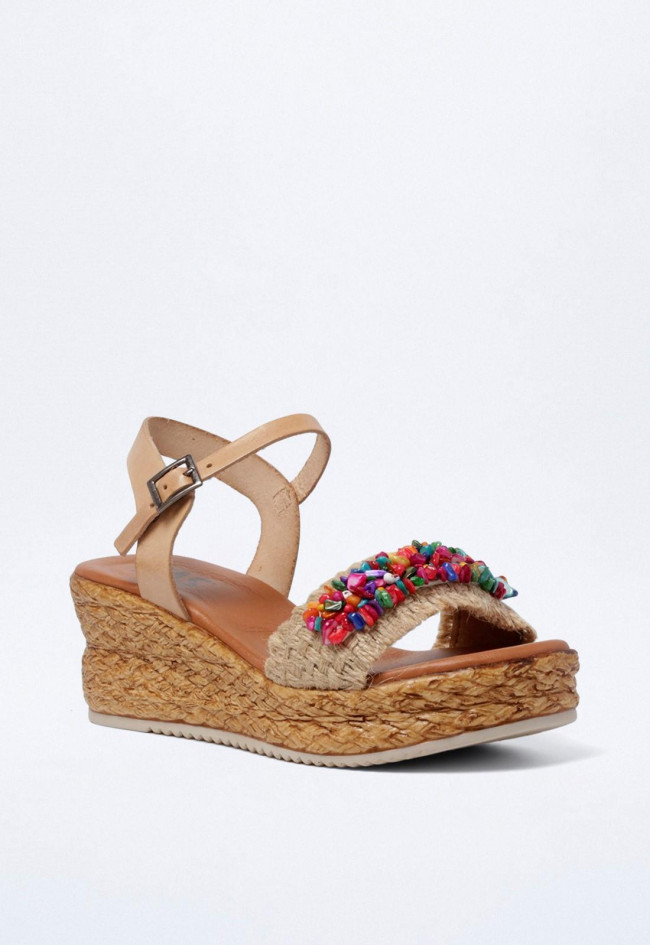 Sandalia de mujer natural VAS v2847