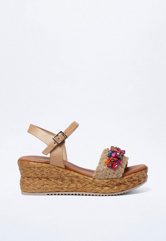 Sandalia de mujer natural VAS v2847