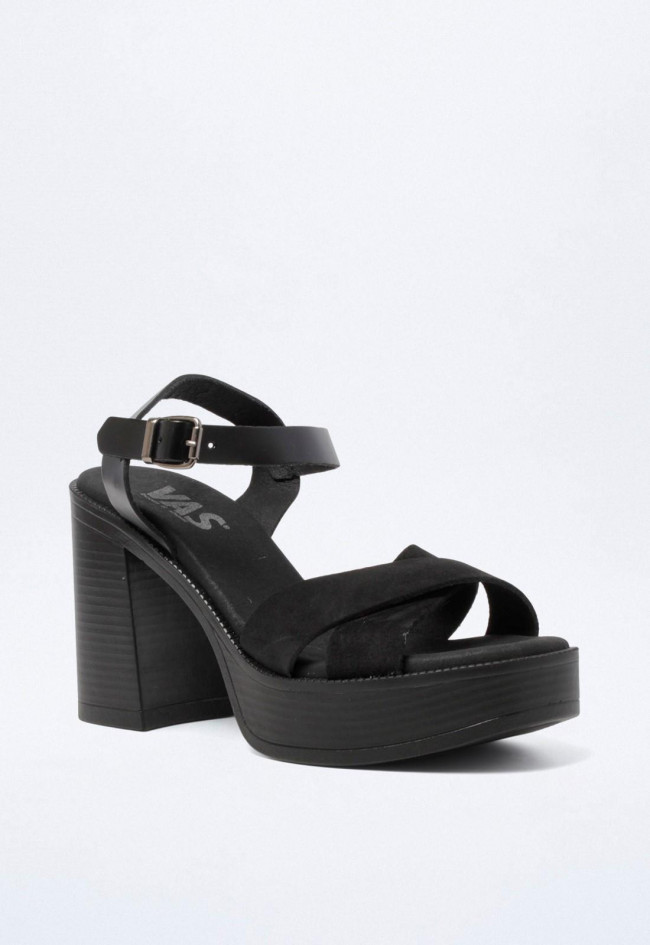Sandalia de mujer negro VAS v2341